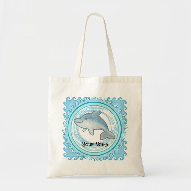 Baby Dolphin Tote Bag (Front)