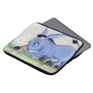 Baby Donkey and Daisy Laptop Sleeve Gift