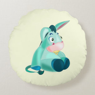 Baby Donkey Funny Round Pillow