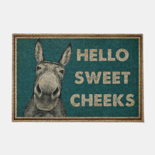 Baby Donkey Yo Family Doormat, Donkey Lover Mat