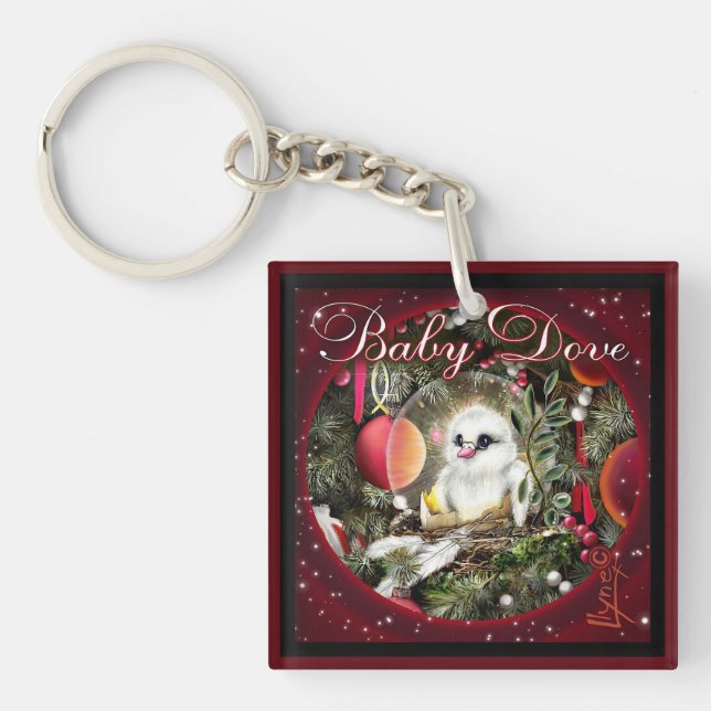 Baby Dove Key Ring (Front)