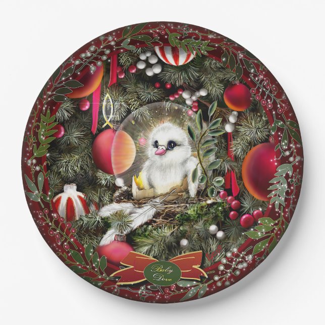 Baby Dove Paper Plate (Front)