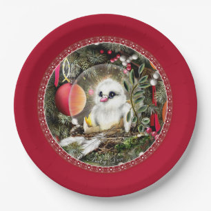 Baby Dove Paper Plate