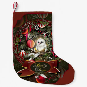 Baby Dove Small Christmas Stocking
