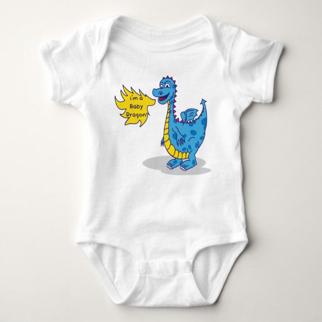 Baby Dragon - Boy Baby Bodysuit (Front)