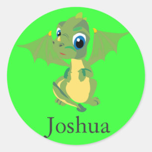 baby Dragon Classic Round Sticker