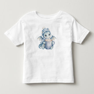 Baby Dragon Cocoa Mug Holiday Illustration Toddler T-Shirt
