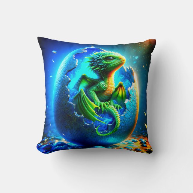 Baby Dragon Cushion (Front)