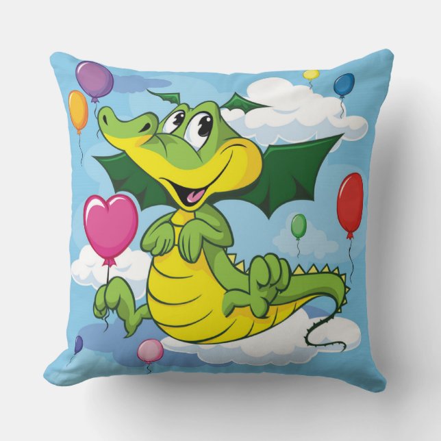 Baby Dragon Decorative Pillow (Front)