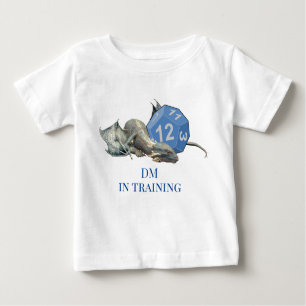 Baby Dragon DM in Training Dice Role Playing Baby T-Shirt