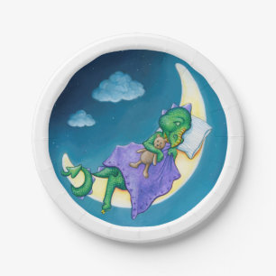 Baby Dragon Dreams paper plate