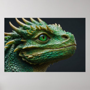 Baby Dragon Fantasy Art Poster