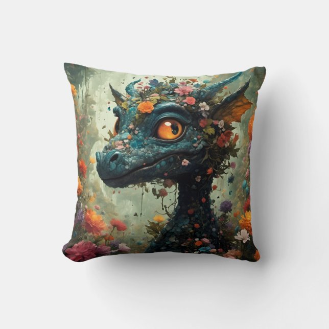 Baby Dragon Fantasy Cushion (Front)