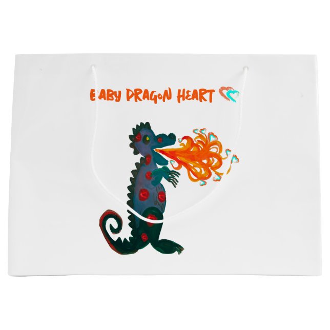 Baby Dragon Heart Gift Bag (Front)