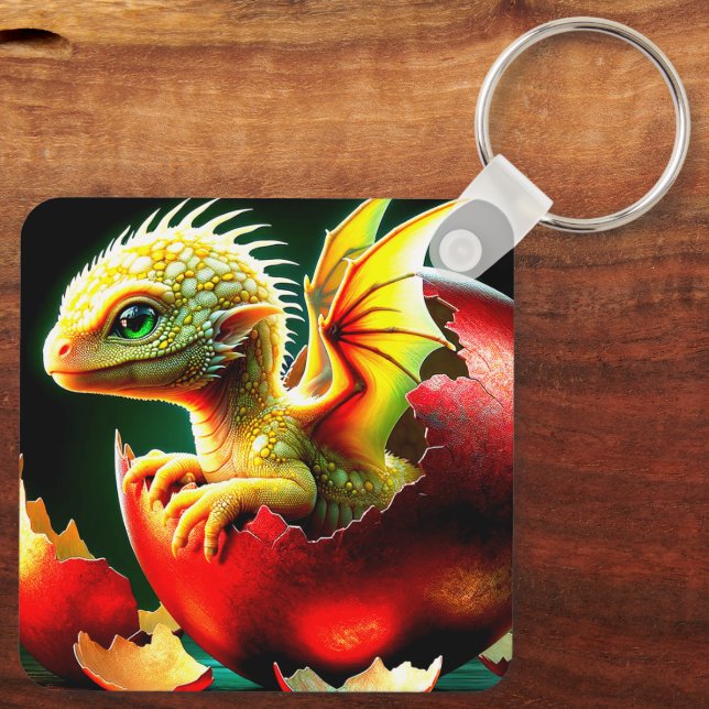 Baby Dragon Key Ring (Back)