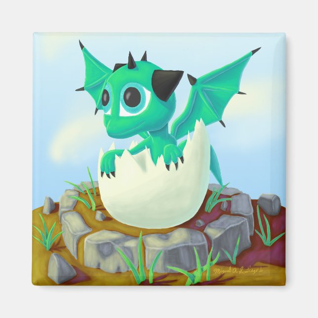 Baby Dragon Magnet (Front)