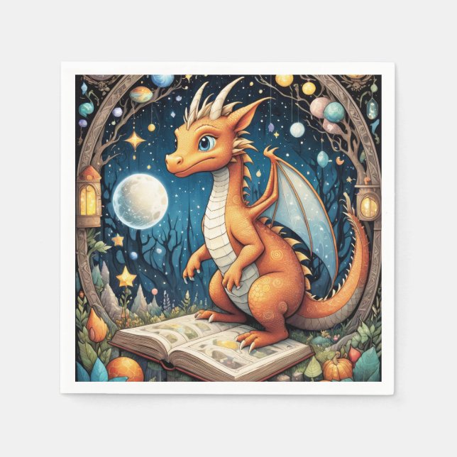 Baby Dragon Napkin (Front)