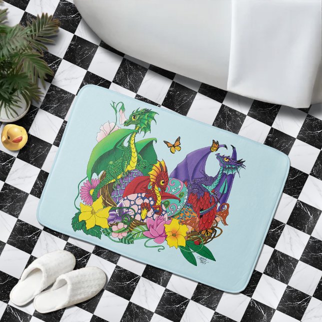 Baby Dragon Nest Fantasy Bath Mat (Creator Uploaded)