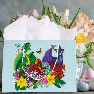 Baby Dragon Nest Fantasy Large Gift Bag
