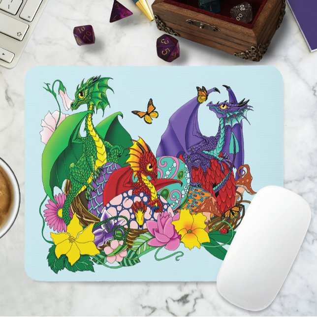 Baby Dragon Nest Fantasy Mouse Pad (Creator Uploaded)