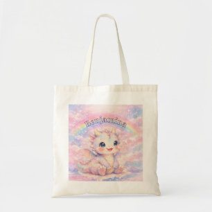 Baby Dragon Rainbow for Girls Enchanted Tote Bag