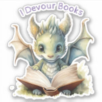 *~* Baby Dragon READING BOOKS devouring AP88