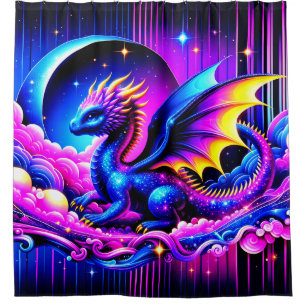 Baby Dragon Shower Curtain