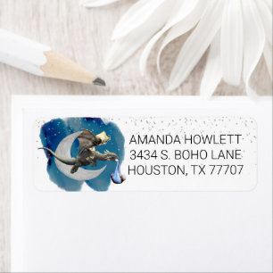 Baby Dragon Shower Return address  Label
