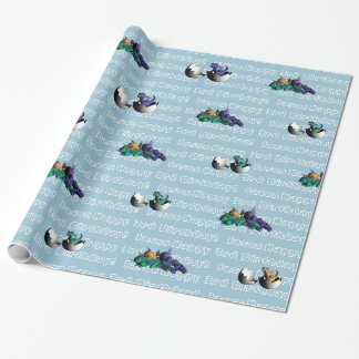 Baby Dragons Kids Birthday Wrapping Paper