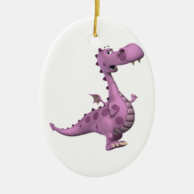 Baby Dragons: Smoky, Vl. 2 Ceramic Ornament (Front)