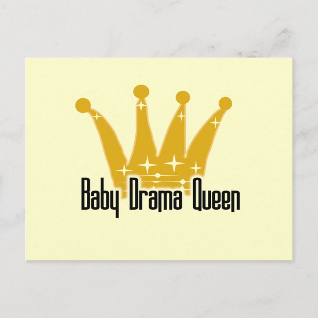 Baby Drama Queen Tshirts and Gifts Postcard (Front)