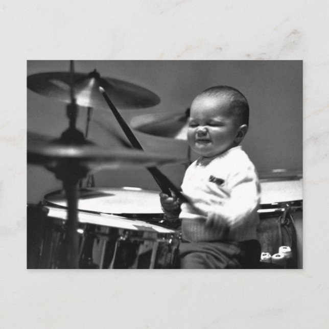 Baby Drummer Postcard (Front)