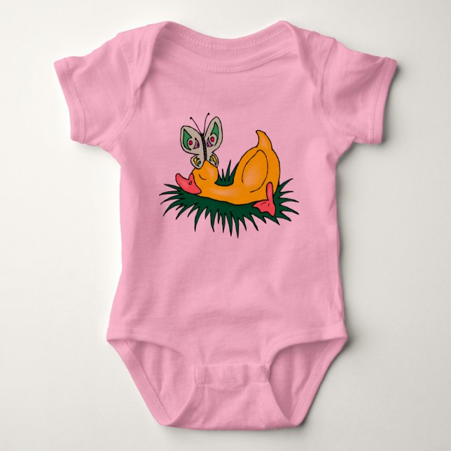 Baby Duck Baby Bodysuit (Front)