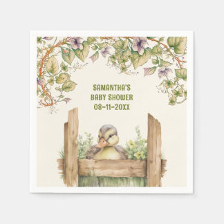 Baby Duck baby shower Napkin