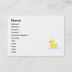 Baby duck cartoon business card