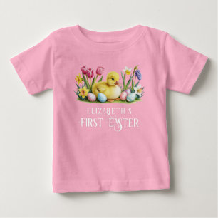 Baby Duck Personalised First Easter  T-Shirt
