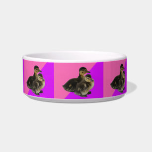 Baby Ducks on Pink Raspberry and Purple Sorbet Bowl