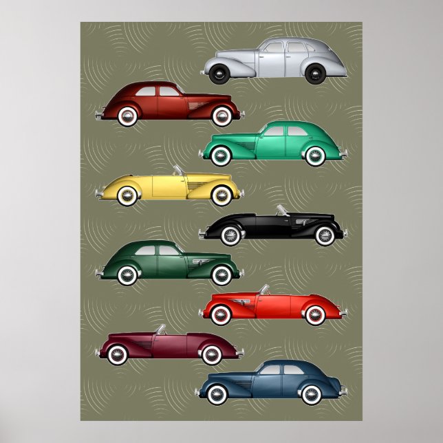 Baby Duesenberg and Cord automobiles Poster (Front)