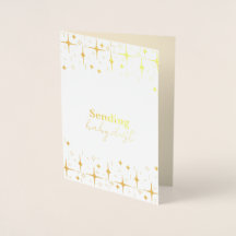 Baby Dust Card Infertility Wishes Gold Foil