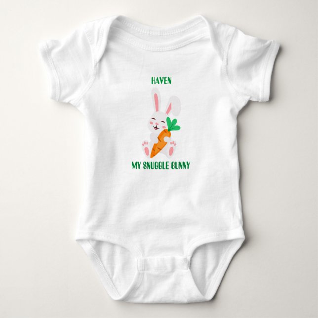 Baby Easter Snuggle Bunny Bodysuit  (Front)