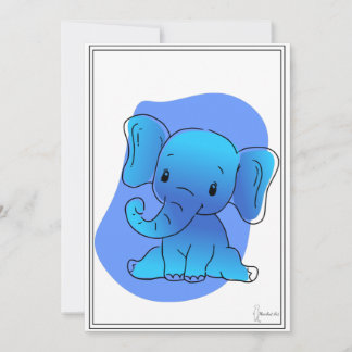 Baby Elefant Card