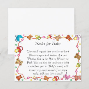 Baby Elements Baby Shower Books For Baby Card