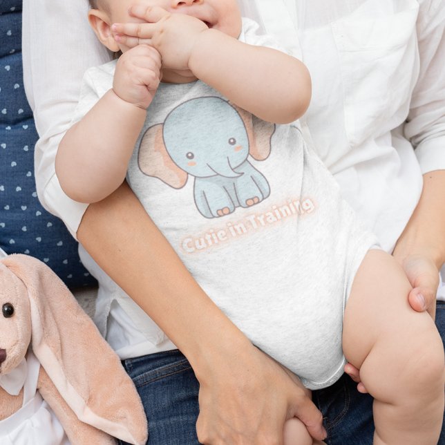 Baby elephant baby bodysuit (Creator Uploaded)