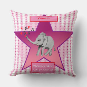 Baby Elephant Big Dream Baby Cushion