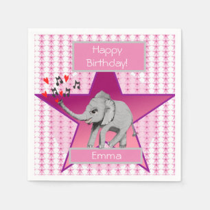 Baby Elephant Big Dream Napkin