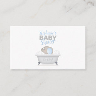 Baby Elephant Bubble Bath Book for Baby Enclosure Card