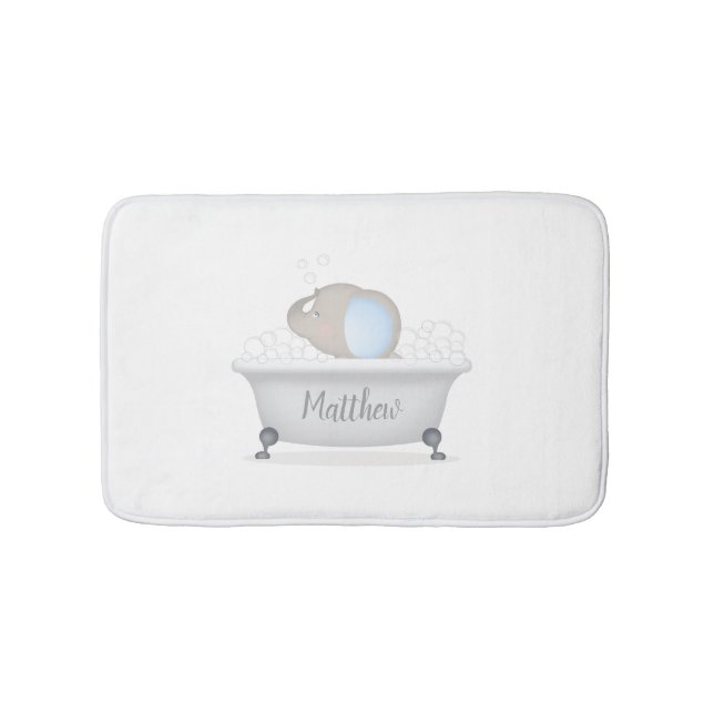 Baby Elephant Bubble Bath Mat (Front)