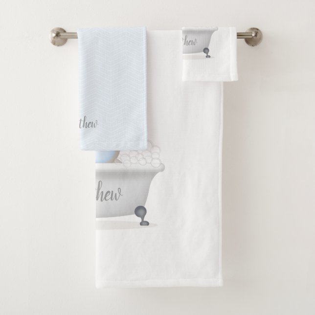 Baby Elephant Bubble Bath Towel Set (Insitu)