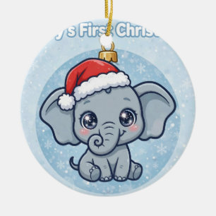Baby Elephant Christmas Ornament — Baby's First Ch