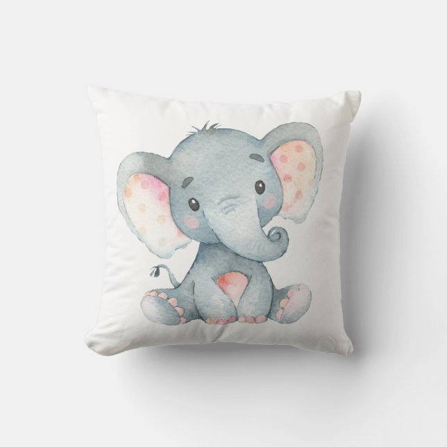 Baby Elephant Cushion (Front)